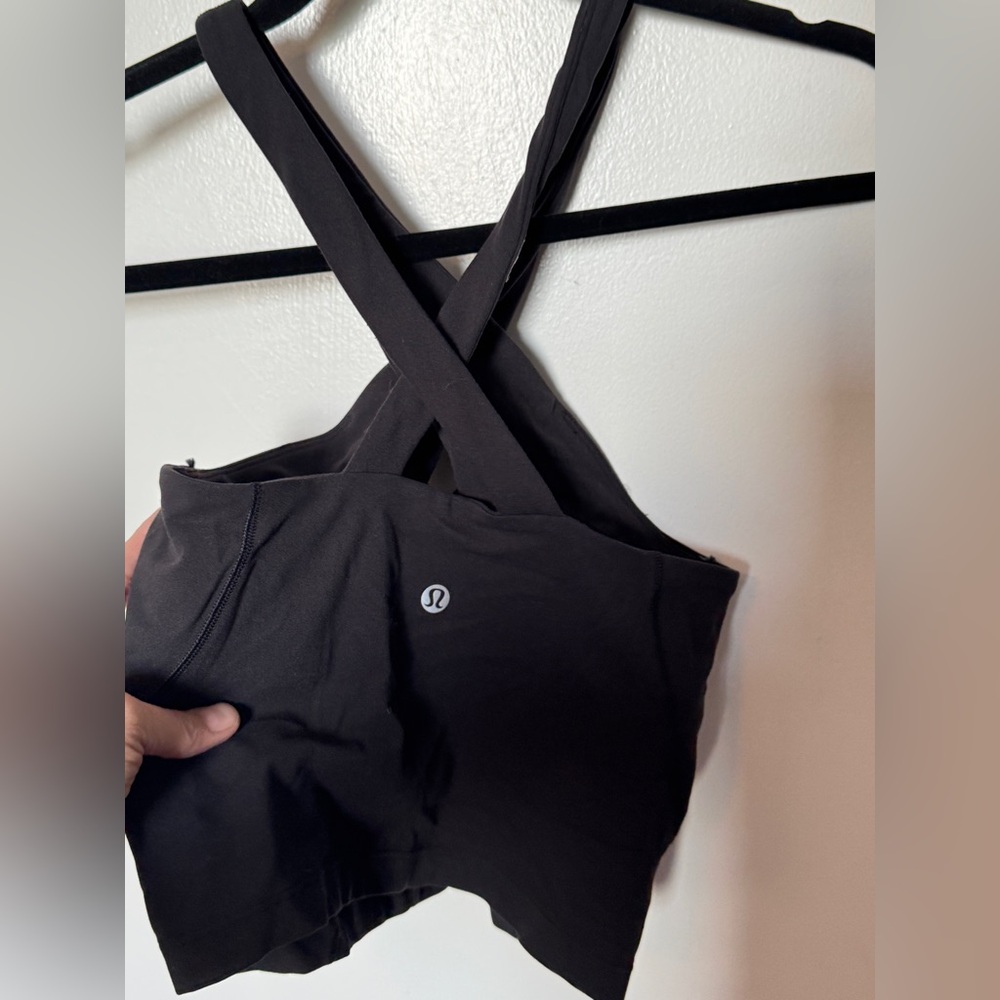 Women's Black Cross-Back Top - Picture 11 of 12